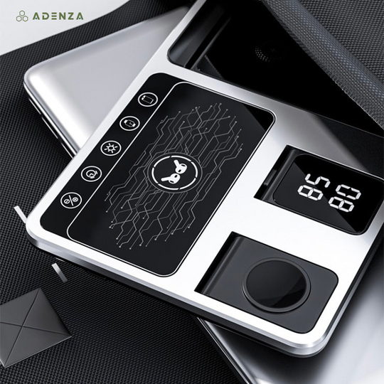 PowerHub 4-in-1 Oplaadstation – Draadloos Oplaadstation voor Telefoon, Smartwatch & Oordopjes