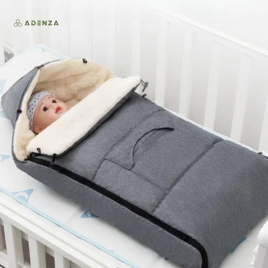 Cuddle Babydeken – Warme Baby Wikkeldeken met Rits voor Warmte & Comfort