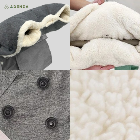 Cuddle Babydeken – Warme Baby Wikkeldeken met Rits voor Warmte & Comfort