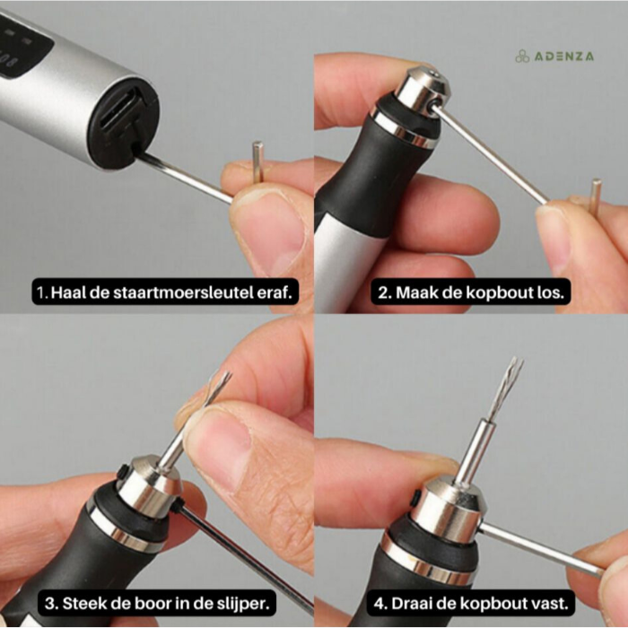 CraftCraze Graveerpen – USB Oplaadbare Graveer Tool met 20 Opzetstukken voor Hout, Metaal & Glas