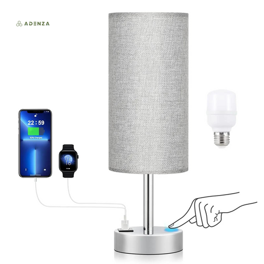 PowerGlo Touch-lamp met USB-poort