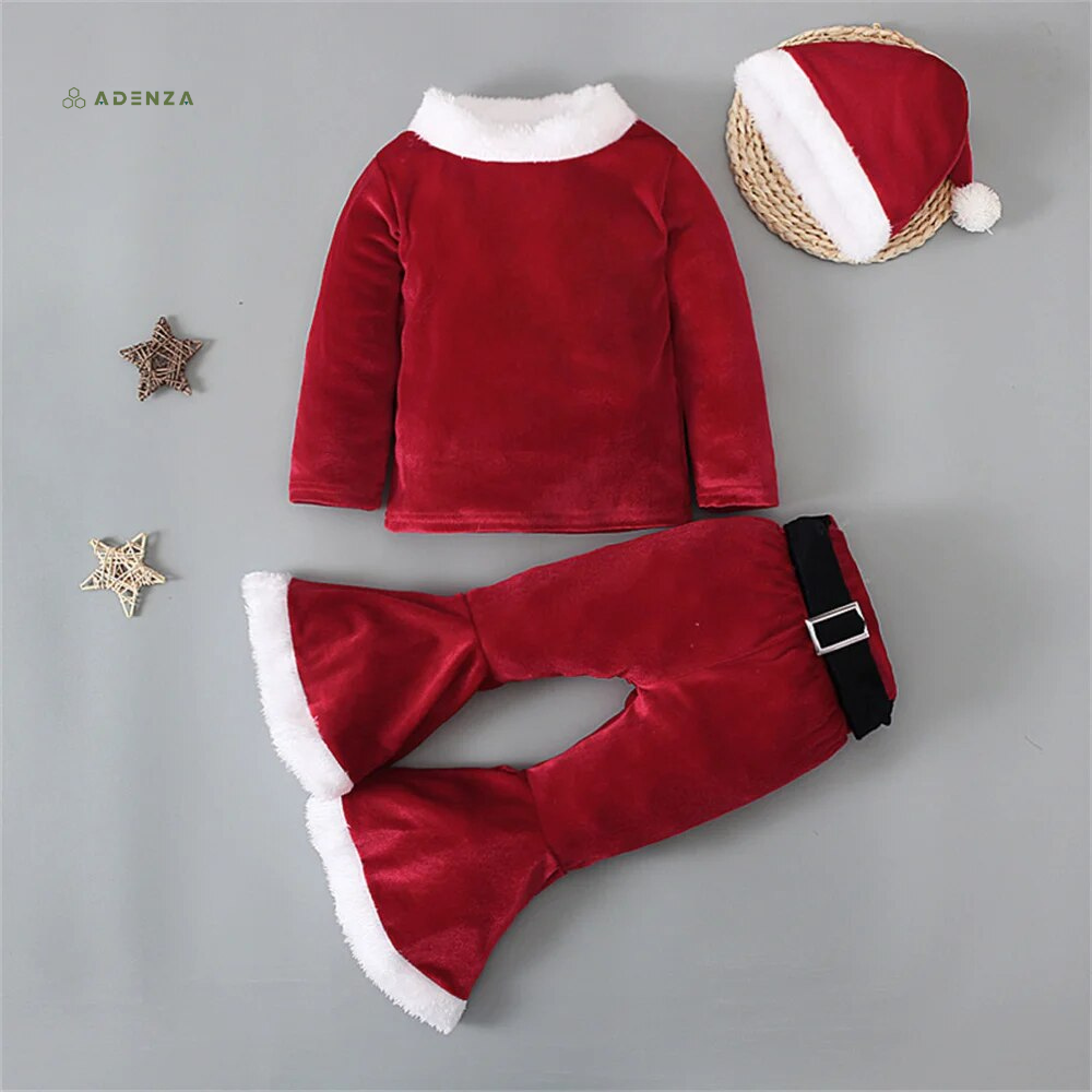 Cozy Kinder Kerstoutfit – Feestelijke Kerstkleding Set voor Jongens & Meisjes