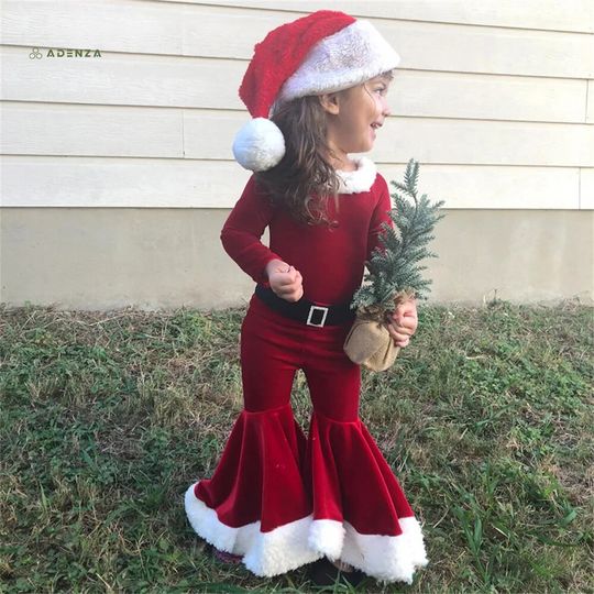 Cozy Kinder Kerstoutfit – Feestelijke Kerstkleding Set voor Jongens & Meisjes