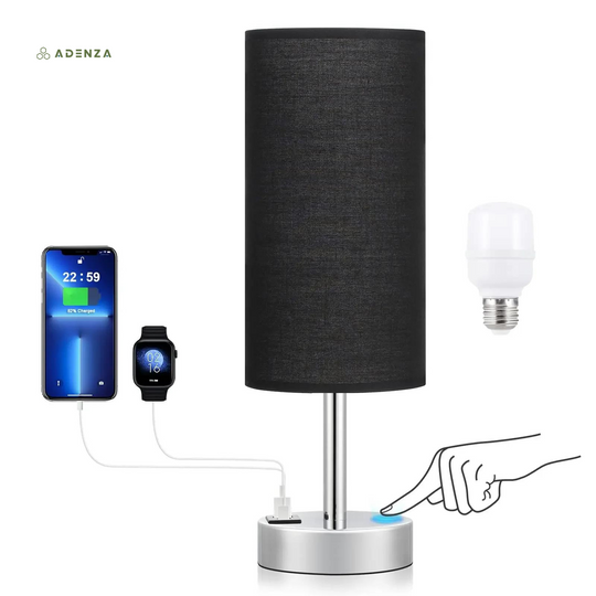 PowerGlo Touch-lamp met USB-poort