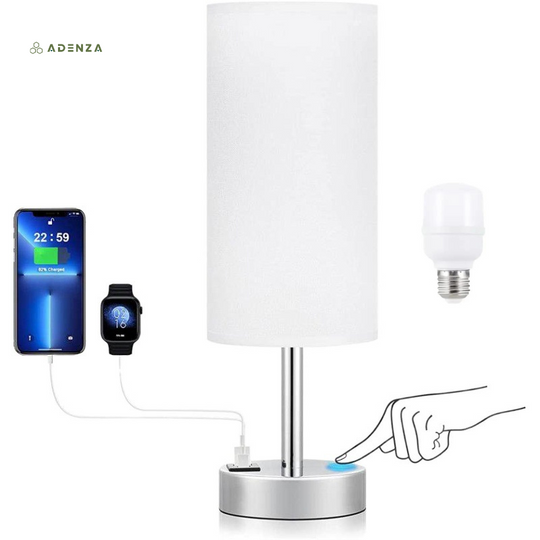 PowerGlo Touch-lamp met USB-poort