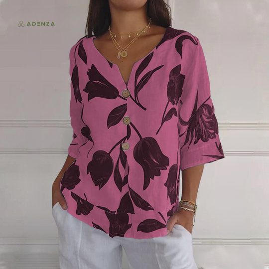 Zinnia™ Dames Tulpenblouse