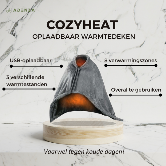 CozyHeat™ Oplaadbaar Warmtedeken | VANDAAG 50% KORTING!